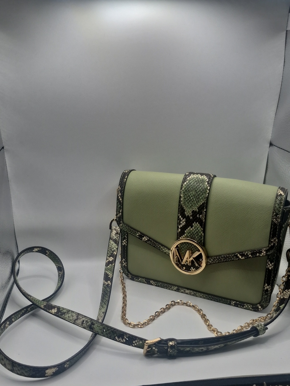 Michael Kors Carmen Medium Flap Shoulder Crossbody Bag **EXOTIC**
